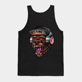 Kong head with headphone Tank Top